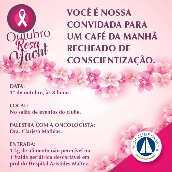 Outubro Rosa no Yacht