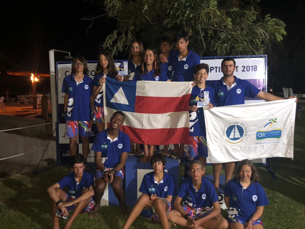 Jovens atletas do YCB no 45o Campeonato NNE de Optimist